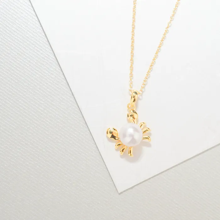 Pearly Lustre Necklaces Top Grade Freshwater Pearl Necklace WN00022 CRAB