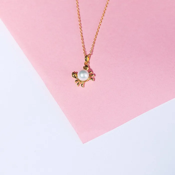 Pearly Lustre Necklaces Top Grade Freshwater Pearl Necklace WN00022 CRAB