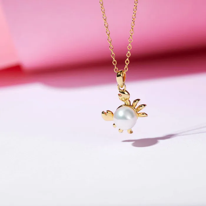 Pearly Lustre Necklaces Top Grade Freshwater Pearl Necklace WN00022 CRAB