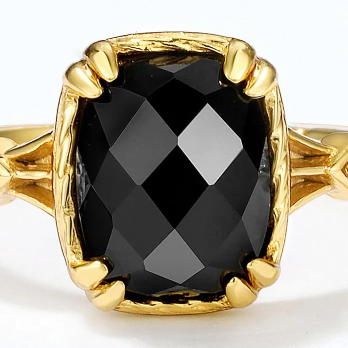 Rings Jewelvers 14k GoldFilled Black Agate Ring