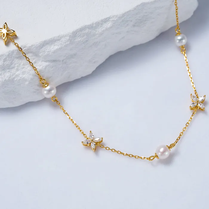 Top Grade Freshwater Pearl Necklace WN00564 EVERLEAF Pearly Lustre Necklaces