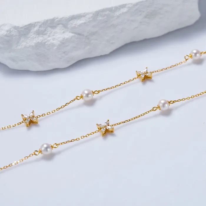 Top Grade Freshwater Pearl Necklace WN00564 EVERLEAF Pearly Lustre Necklaces