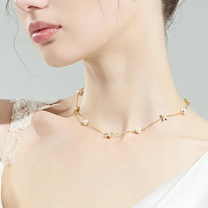Top Grade Freshwater Pearl Necklace WN00564 EVERLEAF Pearly Lustre Necklaces