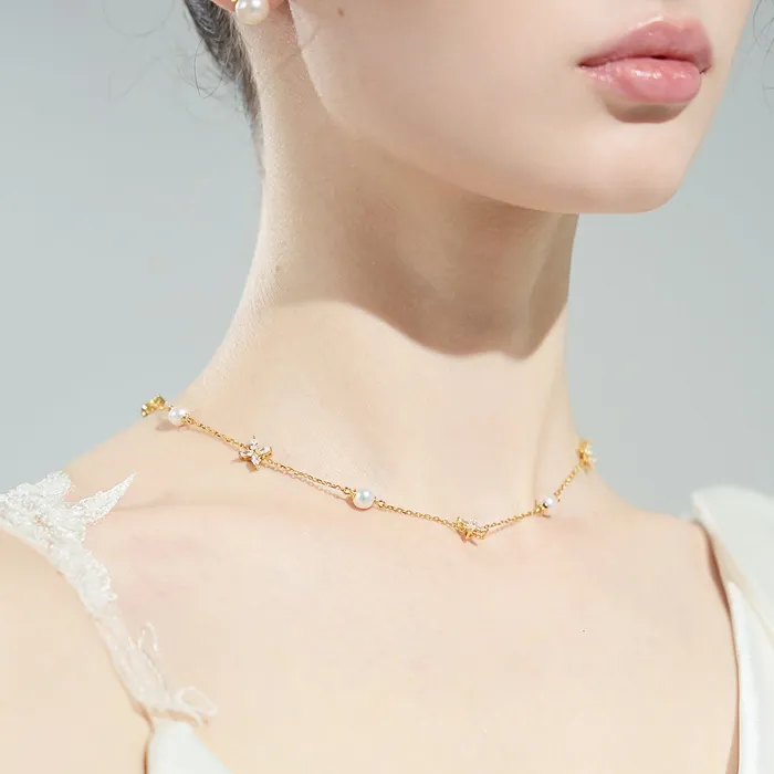 Top Grade Freshwater Pearl Necklace WN00564 EVERLEAF Pearly Lustre Necklaces