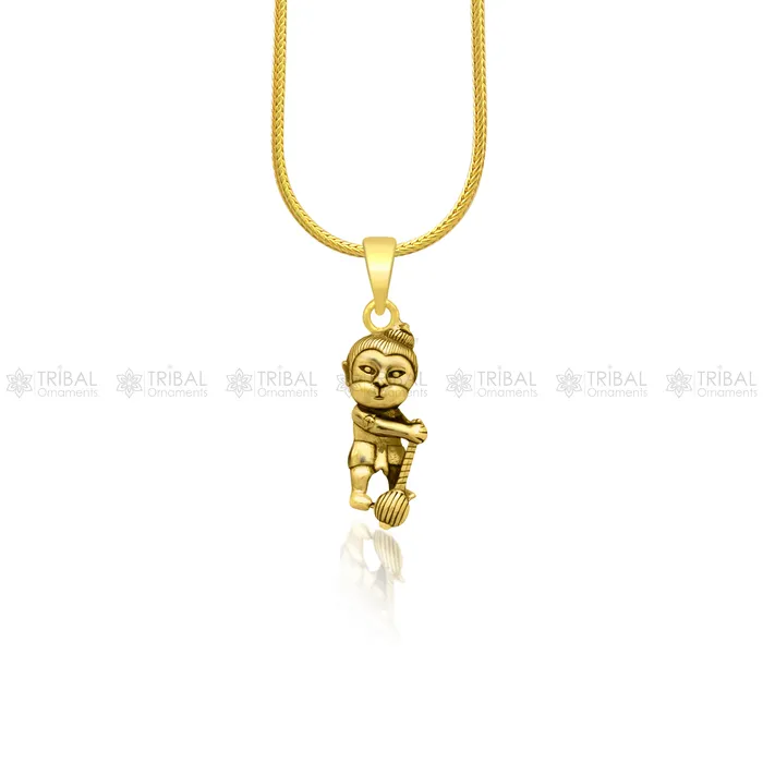 TRIBAL ORNAMENTS 925 sterling silver or gold polished handmade Lord bal hanuman design stylish pendant nsp887 Necklaces TRIBAL ORNAMENTS 925 sterling silver or gold polished handmade Lord bal hanuman design stylish pendant nsp887 Necklaces