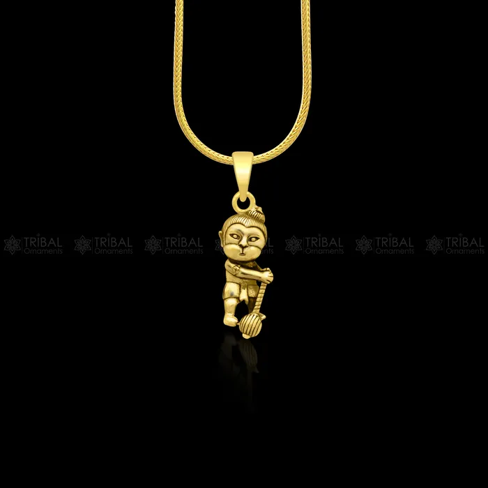 TRIBAL ORNAMENTS 925 sterling silver or gold polished handmade Lord bal hanuman design stylish pendant nsp887 Necklaces TRIBAL ORNAMENTS 925 sterling silver or gold polished handmade Lord bal hanuman design stylish pendant nsp887 Necklaces