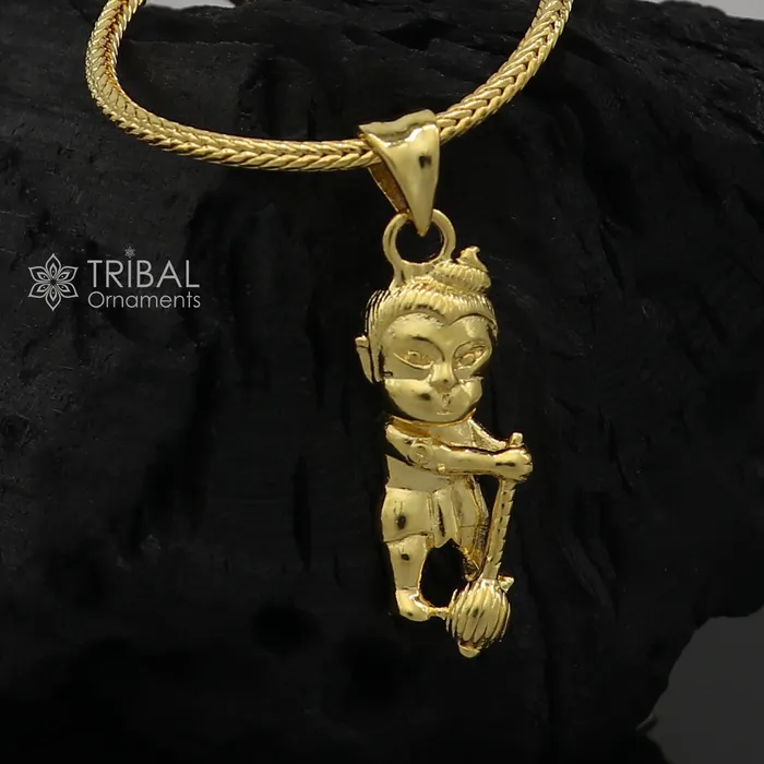 TRIBAL ORNAMENTS 925 sterling silver or gold polished handmade Lord bal hanuman design stylish pendant nsp887 Necklaces TRIBAL ORNAMENTS 925 sterling silver or gold polished handmade Lord bal hanuman design stylish pendant nsp887 Necklaces