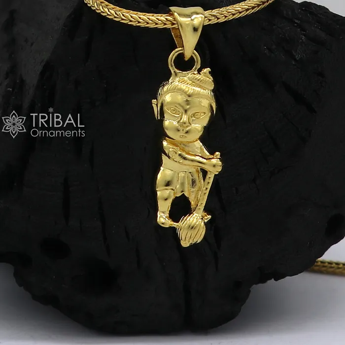 TRIBAL ORNAMENTS 925 sterling silver or gold polished handmade Lord bal hanuman design stylish pendant nsp887 Necklaces TRIBAL ORNAMENTS 925 sterling silver or gold polished handmade Lord bal hanuman design stylish pendant nsp887 Necklaces