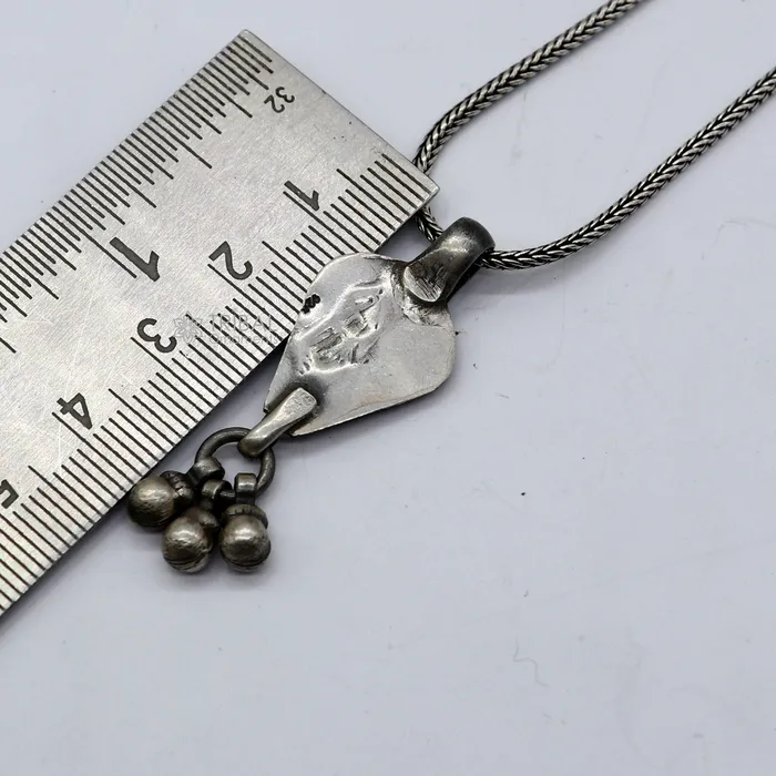 TRIBAL ORNAMENTS Necklaces 925 sterling silver unique india vintage design cultural pendant amazing pendant jewelry tribal jewellery nsp840 TRIBAL ORNAMENTS Necklaces 925 sterling silver unique india vintage design cultural pendant amazing pendant jewelry tribal jewellery nsp840