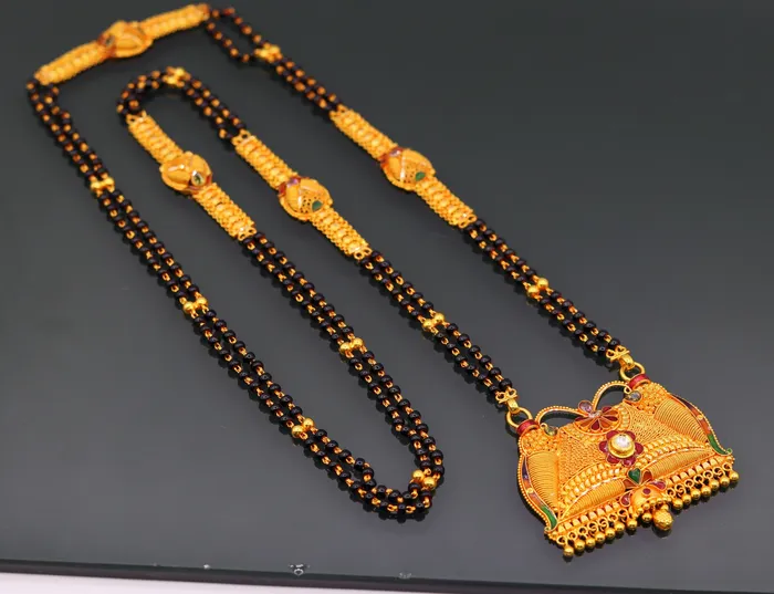 TRIBAL ORNAMENTS Necklaces Vintage antique design handmade 22kt gold amazing filigree work necklace pendant chain mangalsutra excellent jewelry from india TRIBAL ORNAMENTS Necklaces Vintage antique design handmade 22kt gold amazing filigree work necklace pendant chain mangalsutra excellent jewelry from india