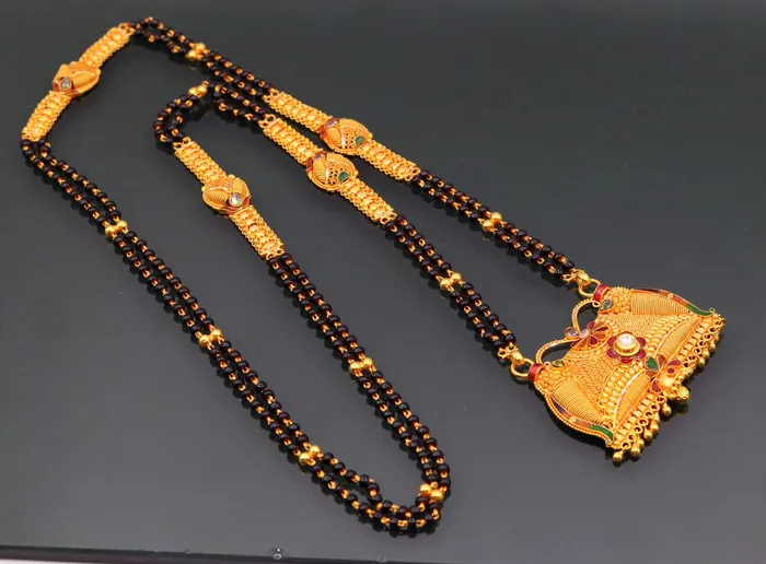 TRIBAL ORNAMENTS Necklaces Vintage antique design handmade 22kt gold amazing filigree work necklace pendant chain mangalsutra excellent jewelry from india TRIBAL ORNAMENTS Necklaces Vintage antique design handmade 22kt gold amazing filigree work necklace pendant chain mangalsutra excellent jewelry from india