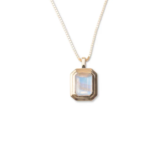 14k Moonstone Necklace RG Necklaces