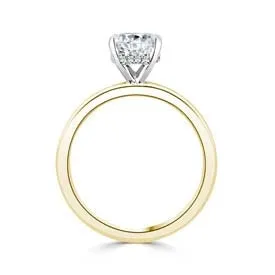 14K Yellow Gold Solitare Ring for Round with Hidden Diamond Halo Engagement Collections Rings 14K Yellow Gold Solitare Ring for Round with Hidden Diamond Halo Engagement Collections Rings