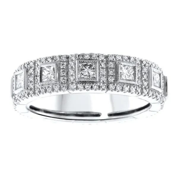 18kt White Gold Diamond Eternity Band KR096391 Diamond Source NYC Rings