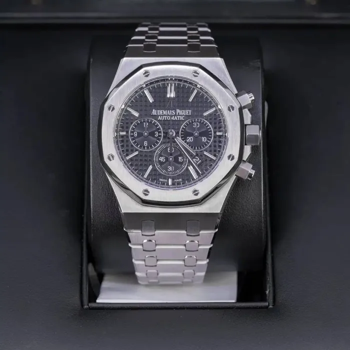 Audemars Piguet Audemars Piguet Royal Oak Selfwinding Chronograph 41mm Mens Watch Ref 26320STOO1220ST01 Black Dial Stainless Steel Bracelet Bracelets