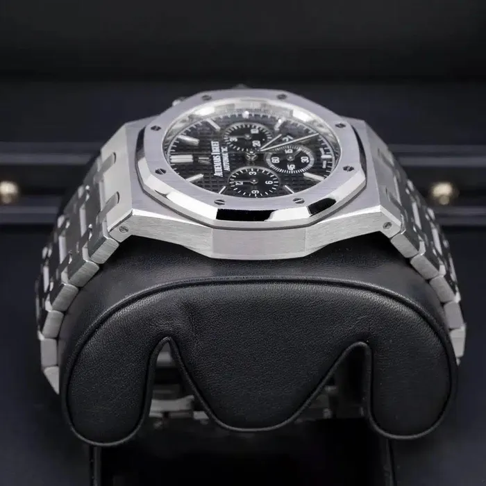 Audemars Piguet Audemars Piguet Royal Oak Selfwinding Chronograph 41mm Mens Watch Ref 26320STOO1220ST01 Black Dial Stainless Steel Bracelet Bracelets