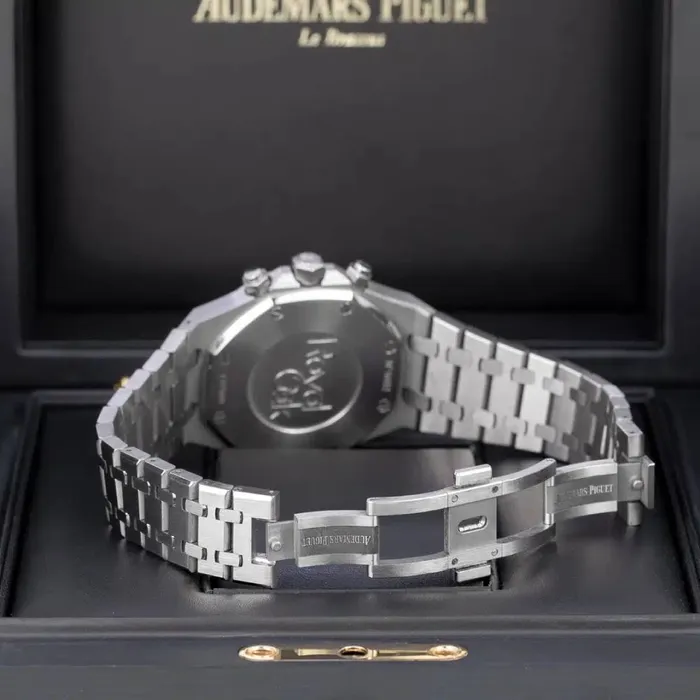 Audemars Piguet Audemars Piguet Royal Oak Selfwinding Chronograph 41mm Mens Watch Ref 26320STOO1220ST01 Black Dial Stainless Steel Bracelet Bracelets