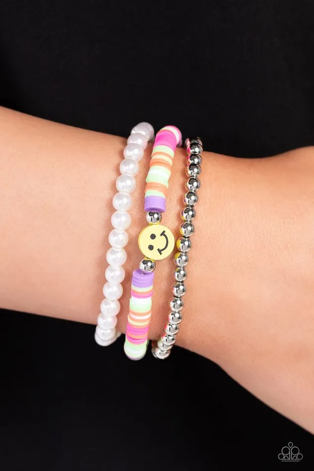 Bracelets Paparazzi Bracelet Run a SMILE Purple Paparazzi Jewelry