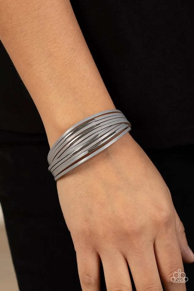 Bracelets Paparazzi Bracelet Suburban Outing Silver Paparazzi Jewelry