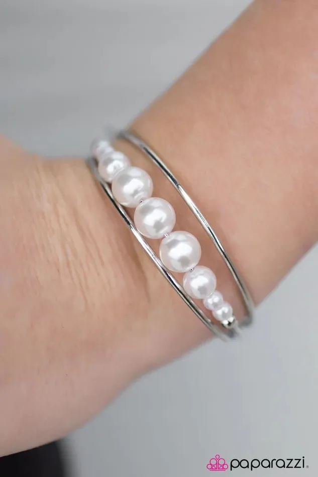 Bracelets Paparazzi Jewelry Paparazzi Bracelet Ballroom Romance White