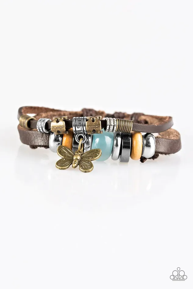 Bracelets Paparazzi Jewelry Paparazzi Bracelet Butterfly Bonanza Brass