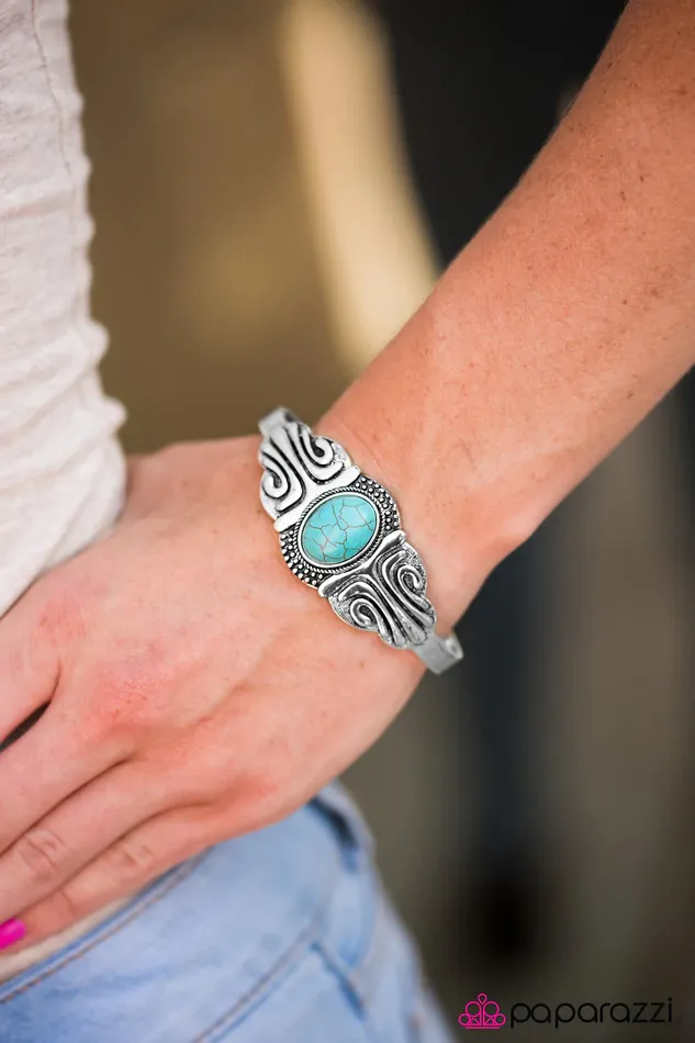 Bracelets Paparazzi Jewelry Paparazzi Bracelet Desert Deity Blue