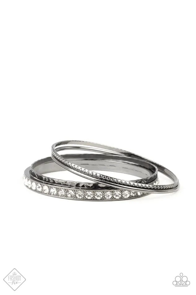 Bracelets Paparazzi Jewelry Paparazzi Bracelet Fearless Shimmer Black