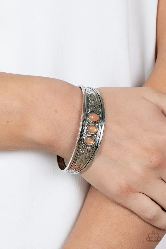 Bracelets Paparazzi Jewelry Paparazzi Bracelet Flower Patch Picnic Orange