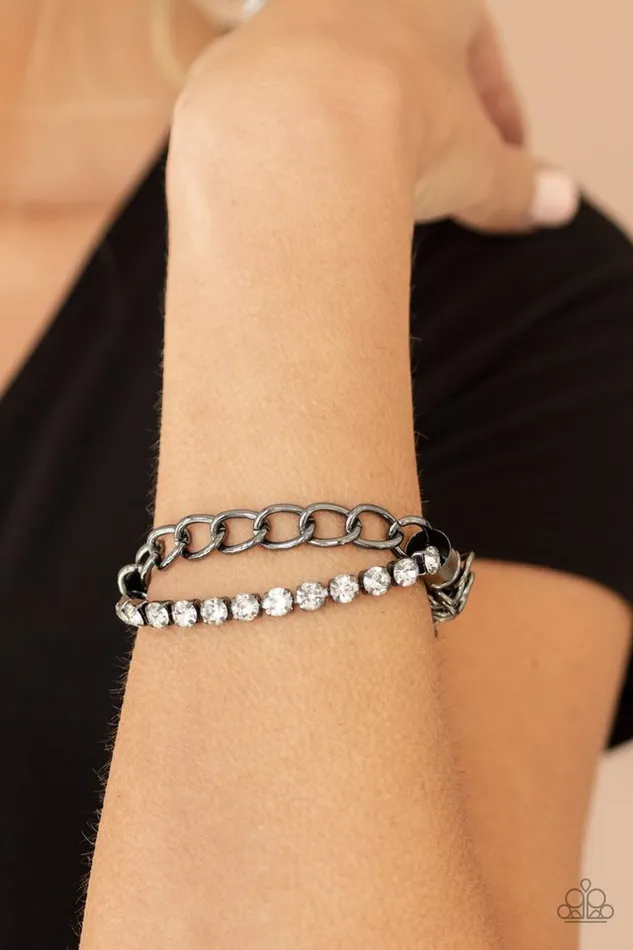 Bracelets Paparazzi Jewelry Paparazzi Bracelet Glamour Grid Black