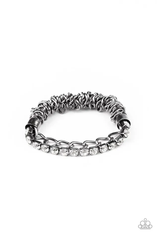 Bracelets Paparazzi Jewelry Paparazzi Bracelet Glamour Grid Black Bracelets Paparazzi Jewelry Paparazzi Bracelet Glamour Grid Black