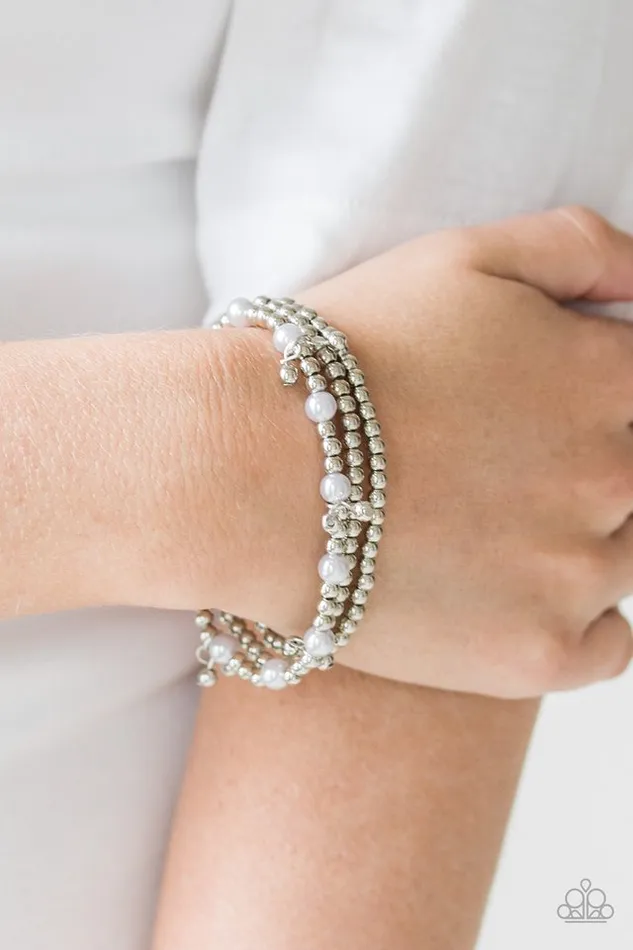 Bracelets Paparazzi Jewelry Paparazzi Bracelet GRANDIOSE Slam Silver