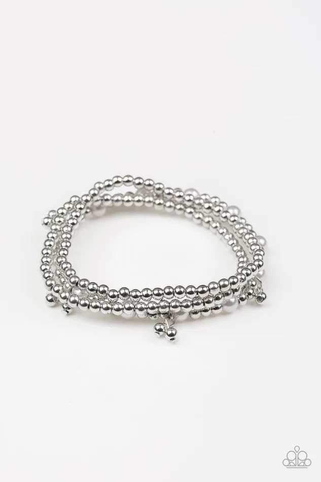 Bracelets Paparazzi Jewelry Paparazzi Bracelet GRANDIOSE Slam Silver Bracelets Paparazzi Jewelry Paparazzi Bracelet GRANDIOSE Slam Silver
