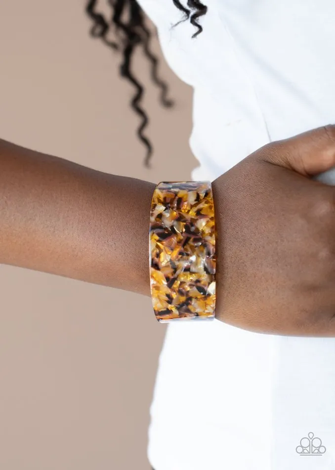 Bracelets Paparazzi Jewelry Paparazzi Bracelet HAUTE Under The Collar Yellow
