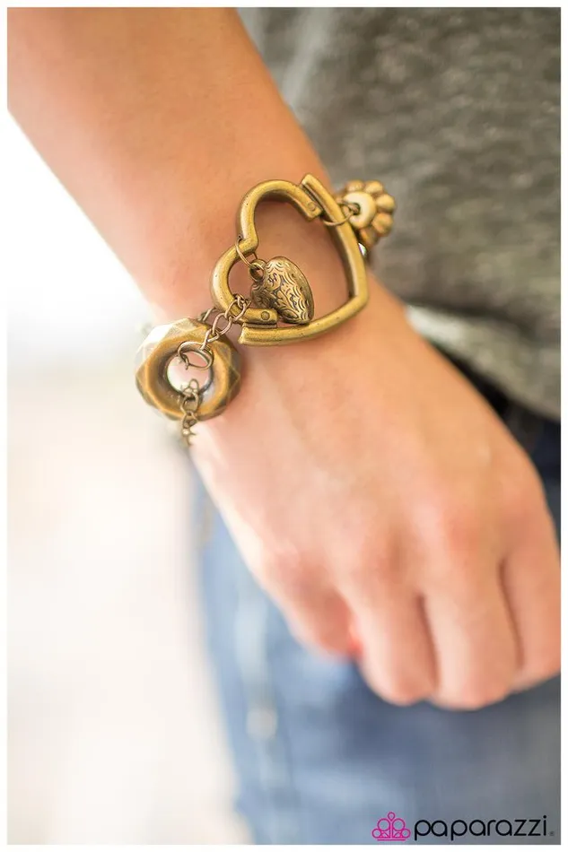 Bracelets Paparazzi Jewelry Paparazzi Bracelet Have A Heart Brass