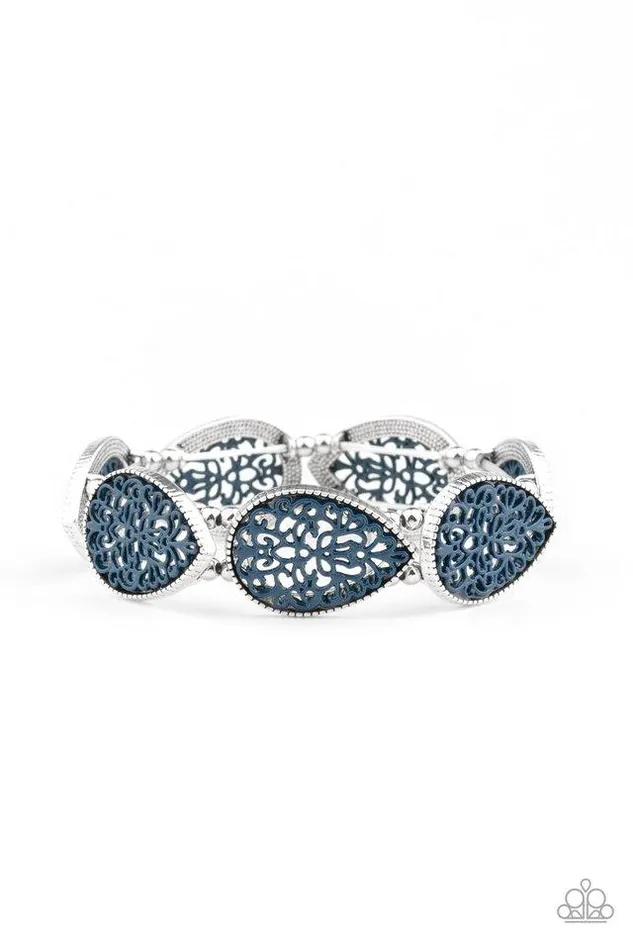 Bracelets Paparazzi Jewelry Paparazzi Bracelet Heirloom Hunter Blue