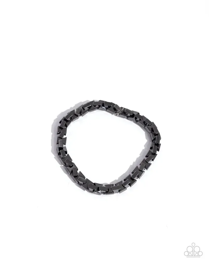 Bracelets Paparazzi Jewelry Paparazzi Bracelet Interlocked Ideal Black Bracelets Paparazzi Jewelry Paparazzi Bracelet Interlocked Ideal Black