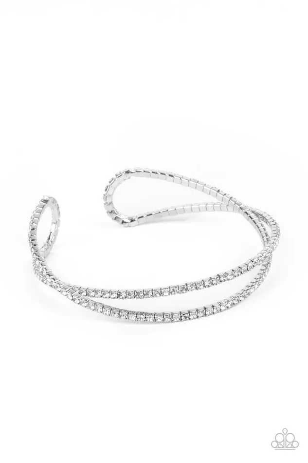 Bracelets Paparazzi Jewelry Paparazzi Bracelet Plus One Status White Bracelets Paparazzi Jewelry Paparazzi Bracelet Plus One Status White