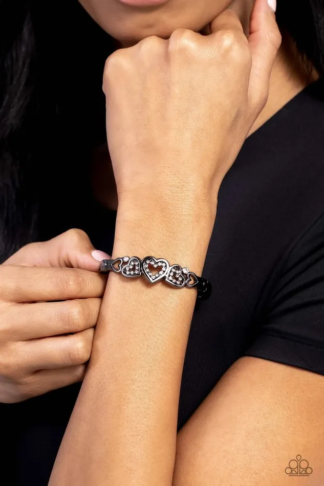 Bracelets Paparazzi Jewelry Paparazzi Bracelet Seriously Smitten Black