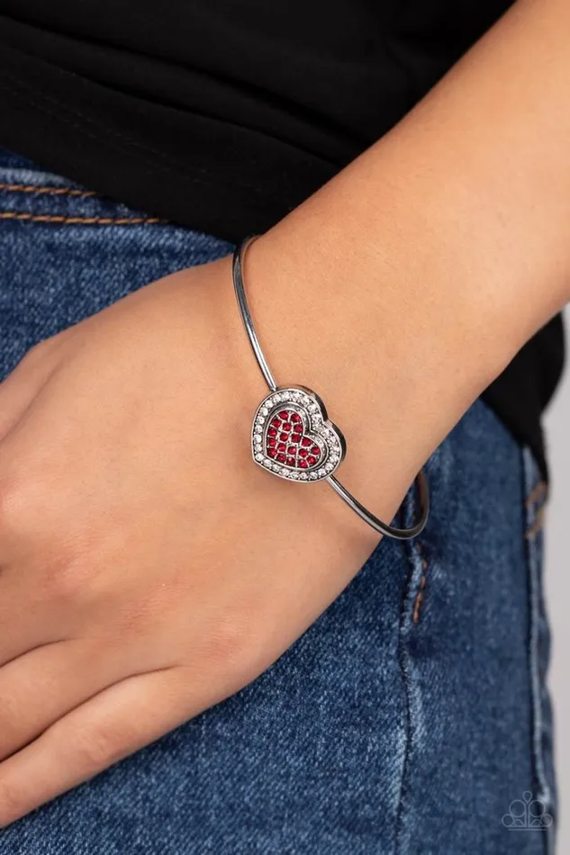 Bracelets Paparazzi Jewelry Paparazzi Bracelet Stunning Soulmates Red