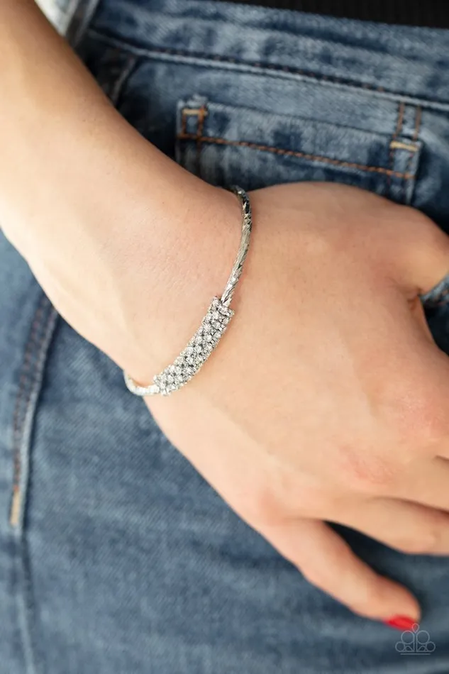 Bracelets Paparazzi Jewelry Paparazzi Bracelet Twinkling Twist White
