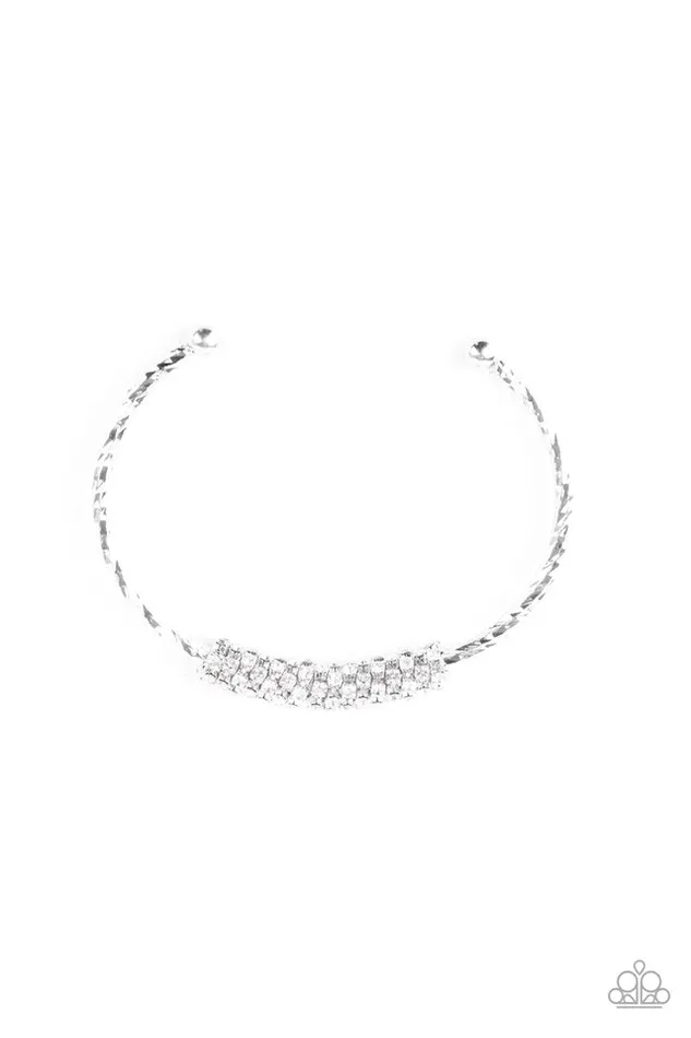 Bracelets Paparazzi Jewelry Paparazzi Bracelet Twinkling Twist White Bracelets Paparazzi Jewelry Paparazzi Bracelet Twinkling Twist White