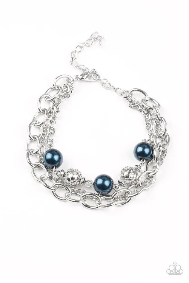Bracelets Paparazzi Jewelry Paparazzi Bracelet Vintage Variety Blue