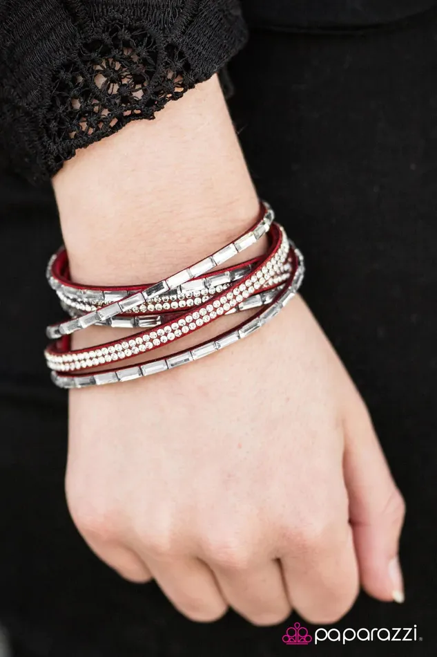 Bracelets Paparazzi Jewelry Paparazzi Bracelet Welcome to the Fashion Show Red