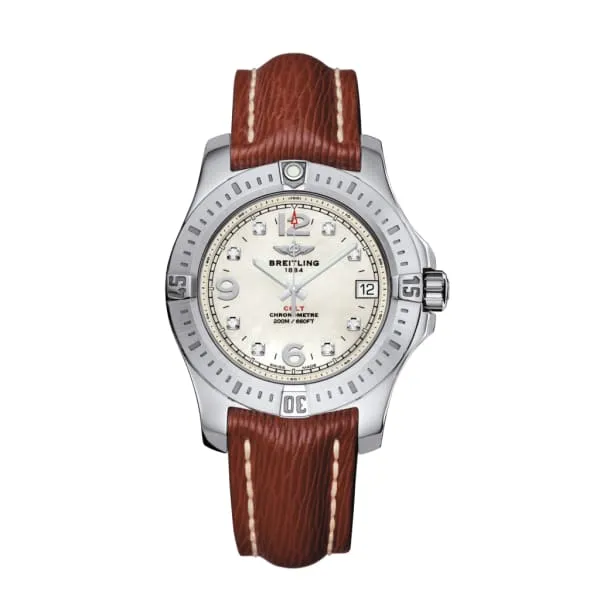 Breitling Ladies Colt 36 Stainless Steel Pearl Diamond dial Watch A74389111A1X1 Breitling Bracelets Breitling Ladies Colt 36 Stainless Steel Pearl Diamond dial Watch A74389111A1X1 Breitling Bracelets