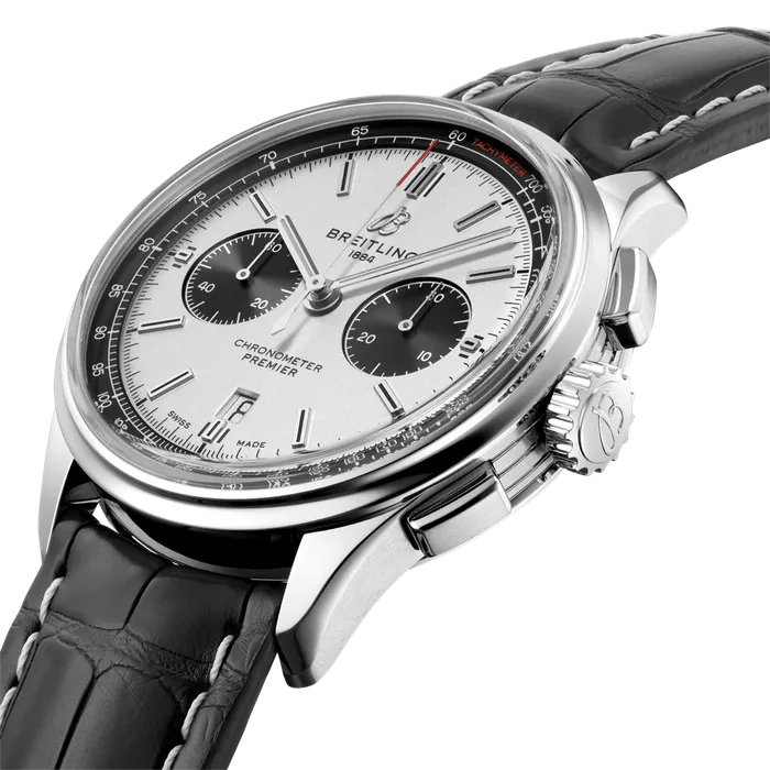 Breitling Premier B01 Chronograph 42 Silver Breitling Rings