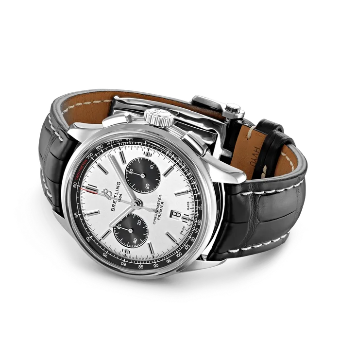 Breitling Premier B01 Chronograph 42 Silver Breitling Rings