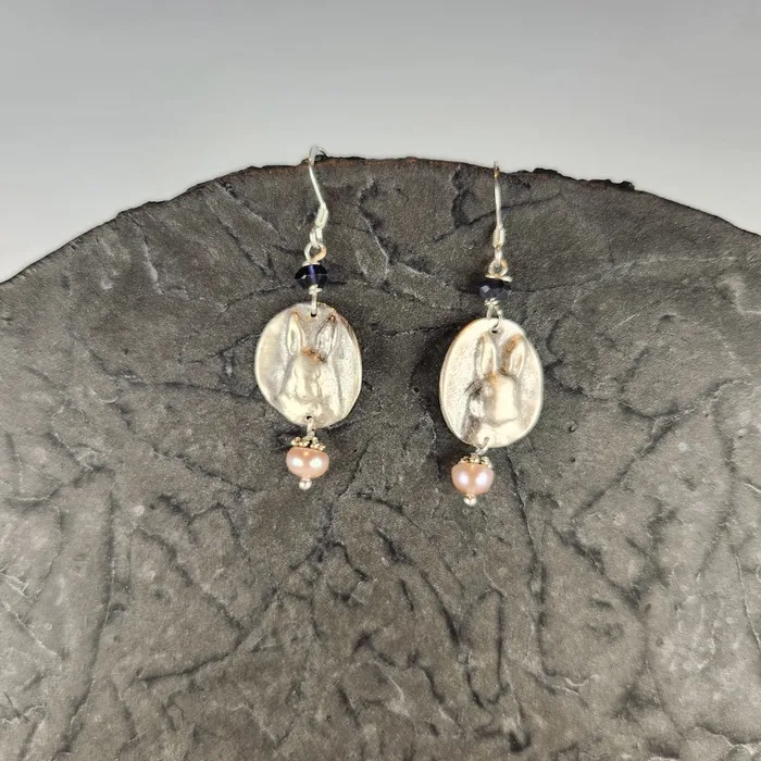 DAKOTA MOON Earrings Silver Rabbit Earrings