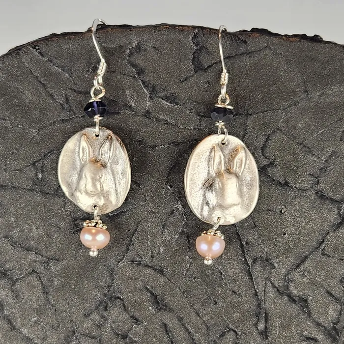 DAKOTA MOON Earrings Silver Rabbit Earrings