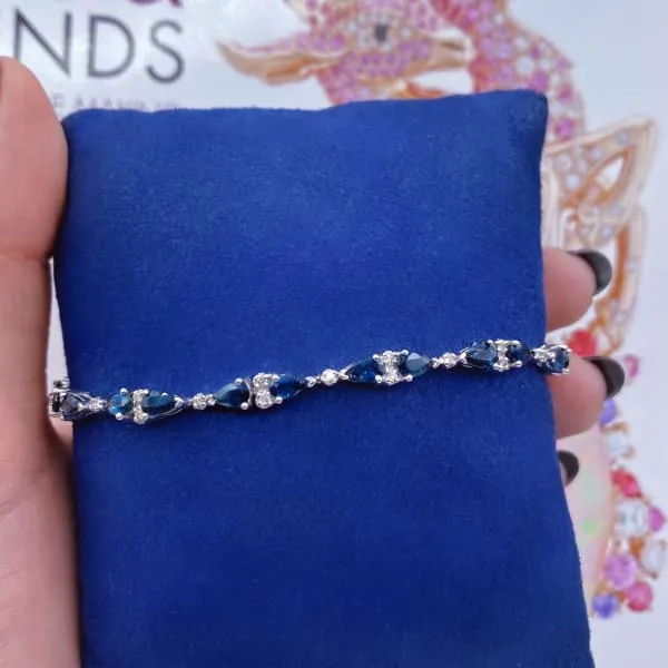 Diamond Source NYC 14k White Gold Fashion Diamond Bracelet BRA5008 Bracelets