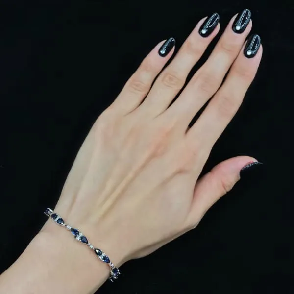 Diamond Source NYC 14k White Gold Fashion Diamond Bracelet BRA5008 Bracelets
